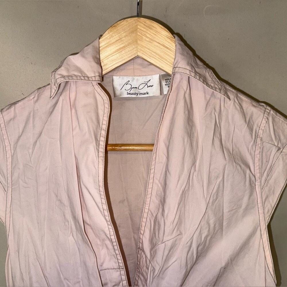 Byron Lars Beauty Mark Female Hysteria Soft Pink Corset Peplum Belted top - Picture 4 of 5
